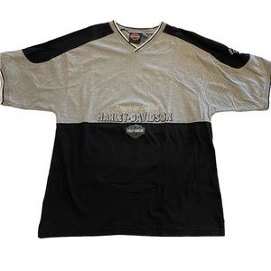 Harley-Davidson Black Gray Heavyweight T-Shirt Large